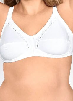 Hot Naturana Zweierpack BH mit dekorativem Spitzenband in den Cups Damen Bh Ohne BĂŒgel