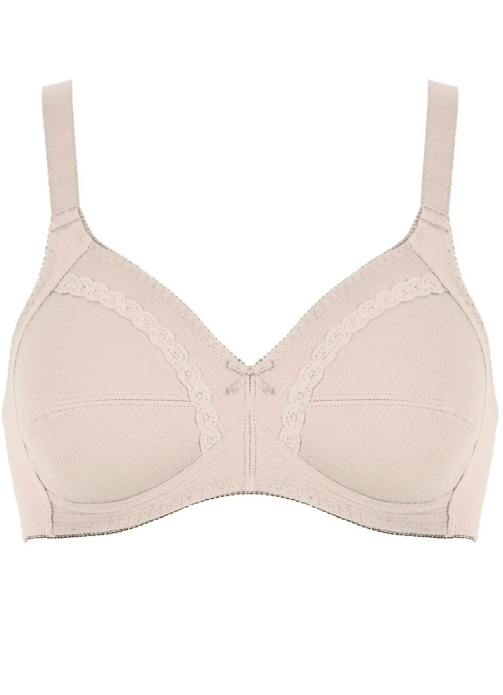 Online Naturana Zweierpack BH mit dekorativem Spitzenband in den Cups Damen Bh Ohne Bügel