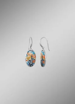 Outlet Ohrhaken mit Mosaik-Design Damen Ohrschmuck|Modeschmuck