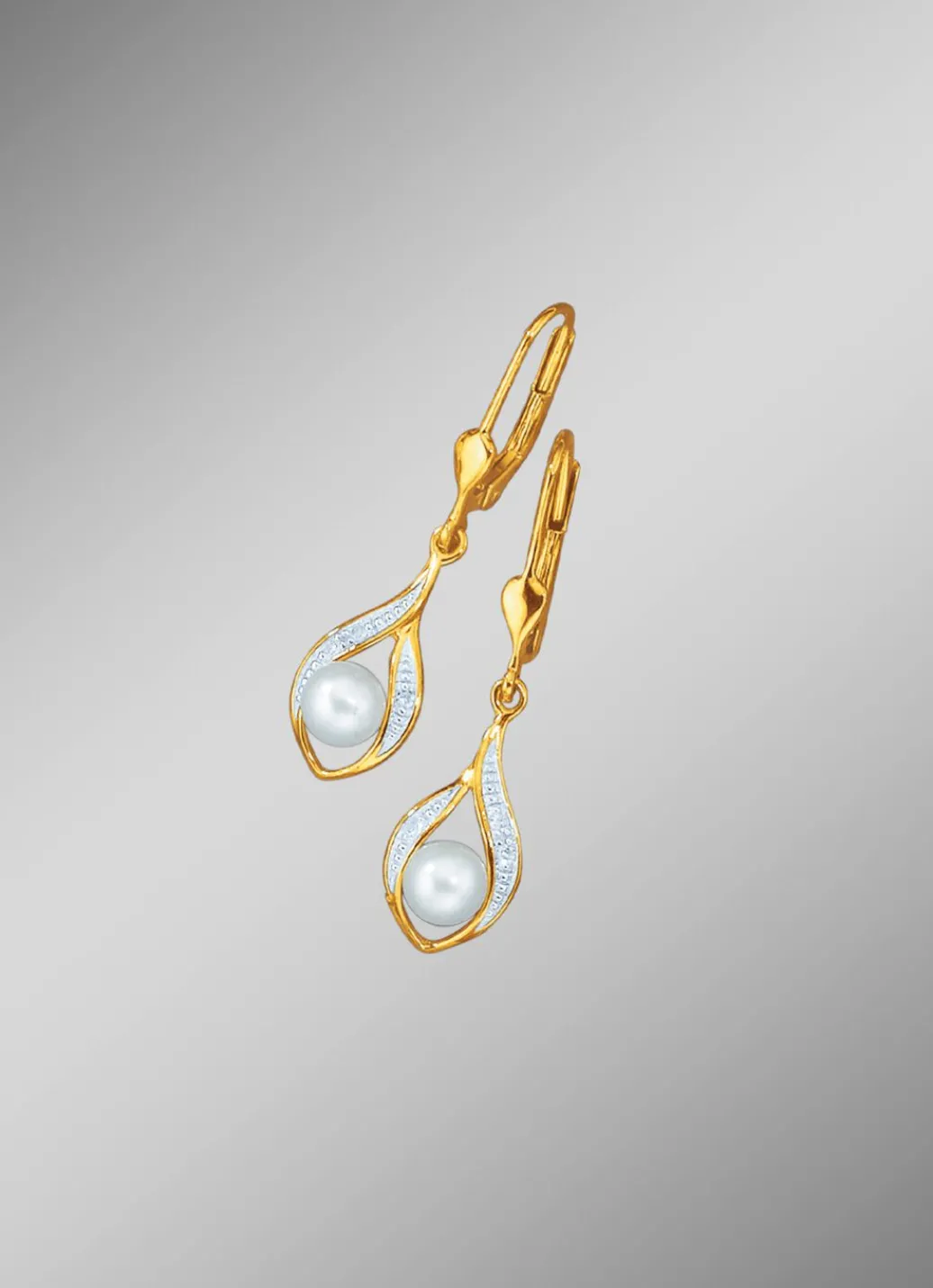 Discount Ohrringe mit Süßwasser-Zuchtperlen Damen Ohrschmuck