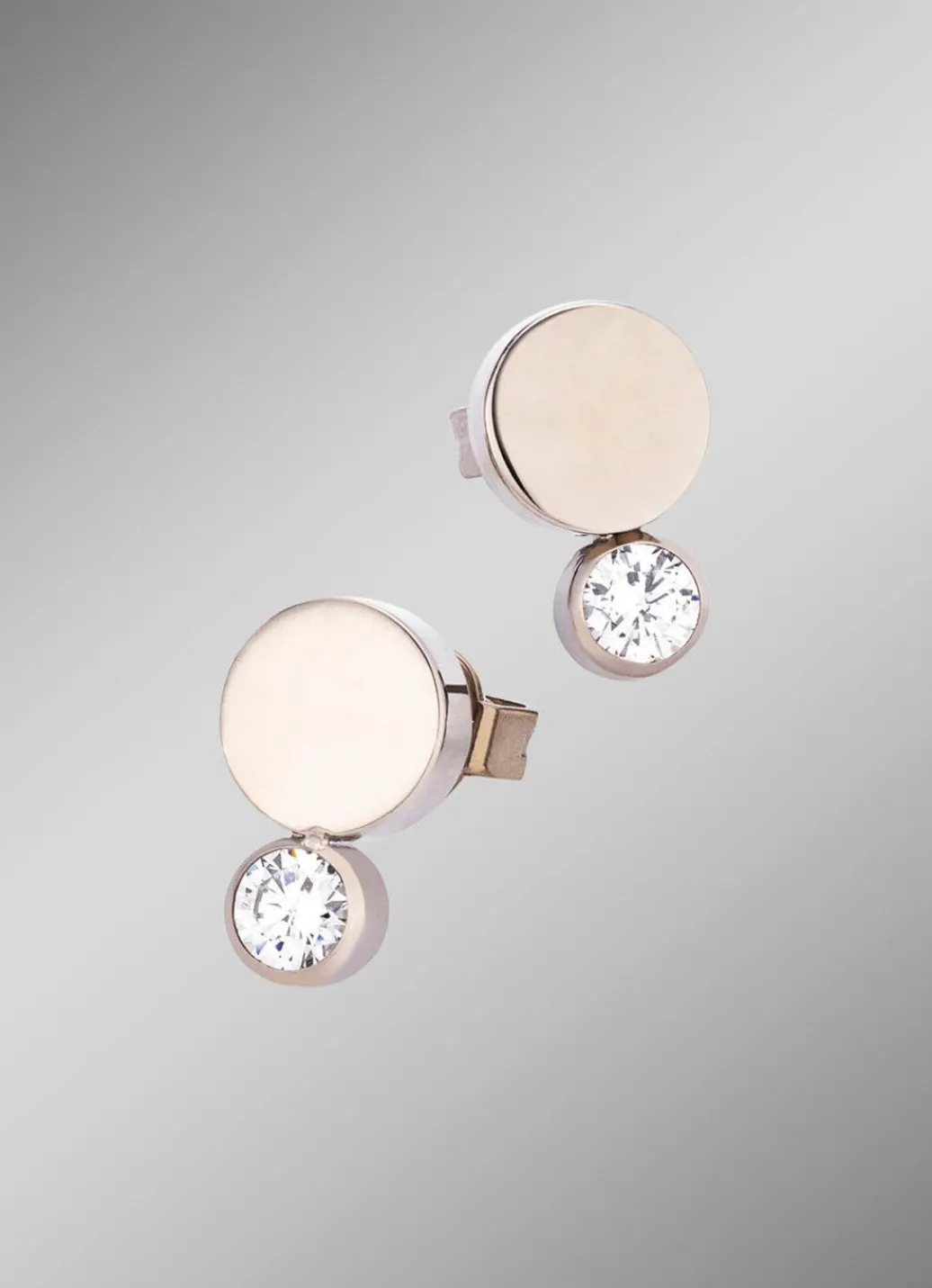 Best Ohrstecker aus Titan mit synth. Zirkonia Damen Ohrschmuck