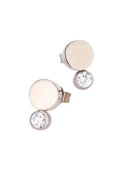Best Ohrstecker aus Titan mit synth. Zirkonia Damen Ohrschmuck