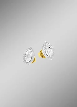 Damen Mona Ohrschmuck<Ohrstecker mit 6 Brillanten und 40 Diamanten