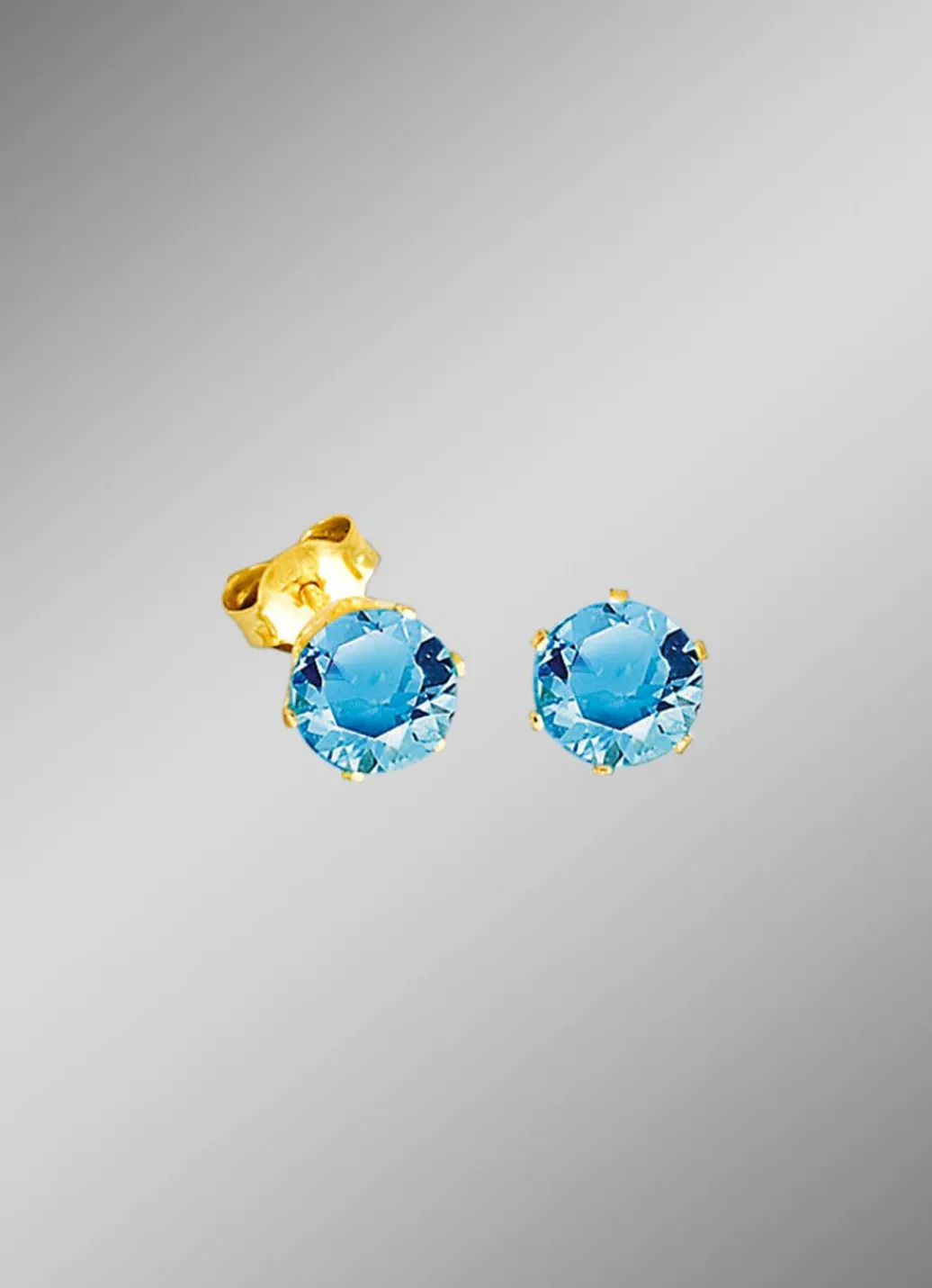 Sale Ohrstecker mit Blautopas Damen Ohrschmuck