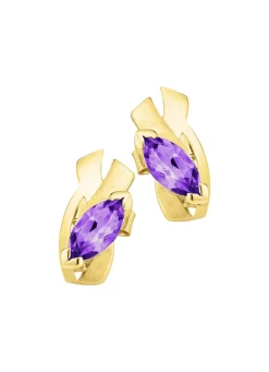 Damen Mona Ohrschmuck<Ohrstecker mit echt Amethyst