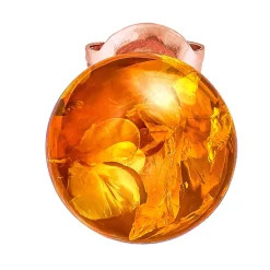 Clearance Ohrstecker mit echt Bernstein Damen Ohrschmuck