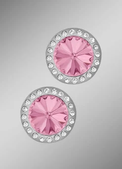 Ohrstecker mit Swarovski®-Kristallen in Pink Damen Ohrschmuck|Modeschmuck