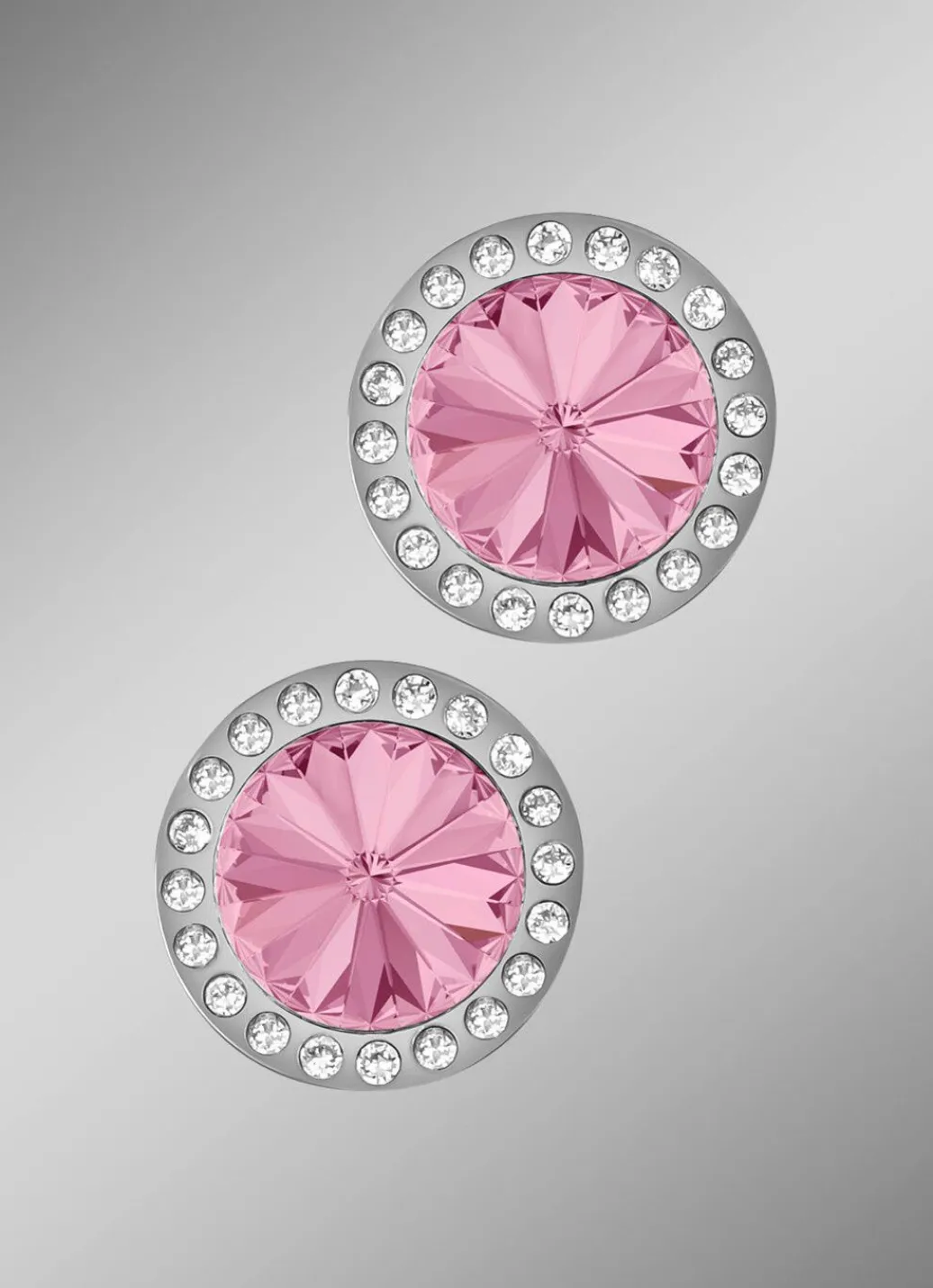 Ohrstecker mit Swarovski®-Kristallen in Pink Damen Ohrschmuck|Modeschmuck