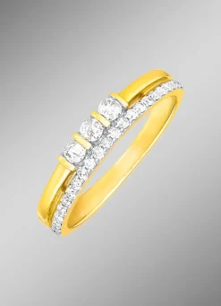 Outlet Origineller Damenring mit 26 Brillanten Damen Ringe