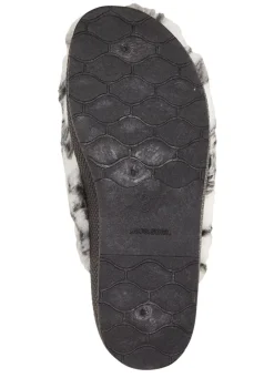 Clearance Pantoffel aus bedrucktem Plüschmaterial Damen Hausschuhe