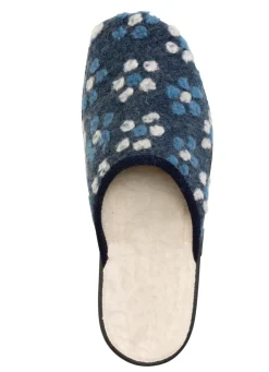 Clearance Pantoffel mit Blüten-Dessin Damen Hausschuhe