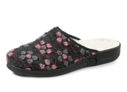 Discount Pantoffel mit Blüten-Dessin Damen Hausschuhe