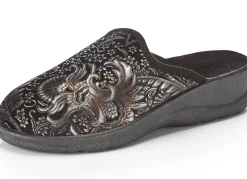 Sale Pantoffel mit floralem Muster Damen Hausschuhe