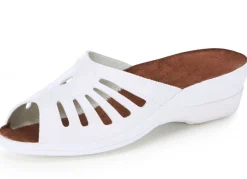 Hot Pantolette mit Zierlochung Damen Pantoletten