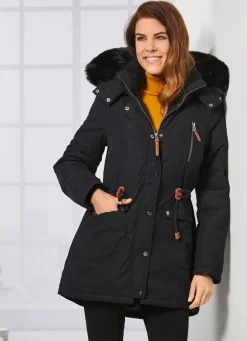 Damen Mona Winterjacken<Parka mit Plüsch-Innenausstattung in der Kapuze