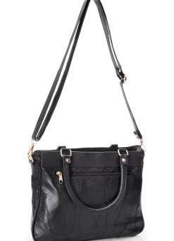 New Patchwork-Tasche mit abnehmbarem Umhängeriemen Handtaschen