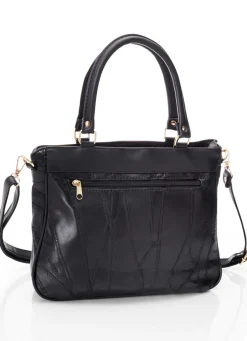 New Patchwork-Tasche mit abnehmbarem Umhängeriemen Handtaschen