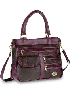 Hot Patchwork-Tasche mit abnehmbarem Umhängeriemen Handtaschen