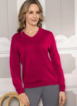 Damen Mona Pullover|Basics<Pima-Pullover in Feinstrick