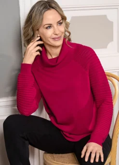 Damen Mona Basics|Pullover<Pima-Pullover in Feinstrick