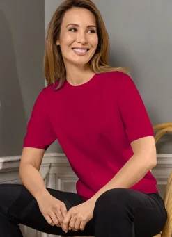 Damen Mona Pullover|Basics<Pima-Pullover in Feinstrick