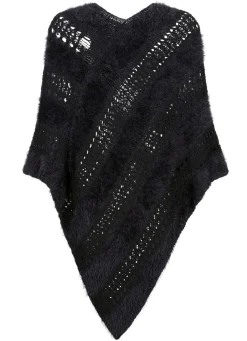 Damen Mona Basics<Poncho in Garnmix