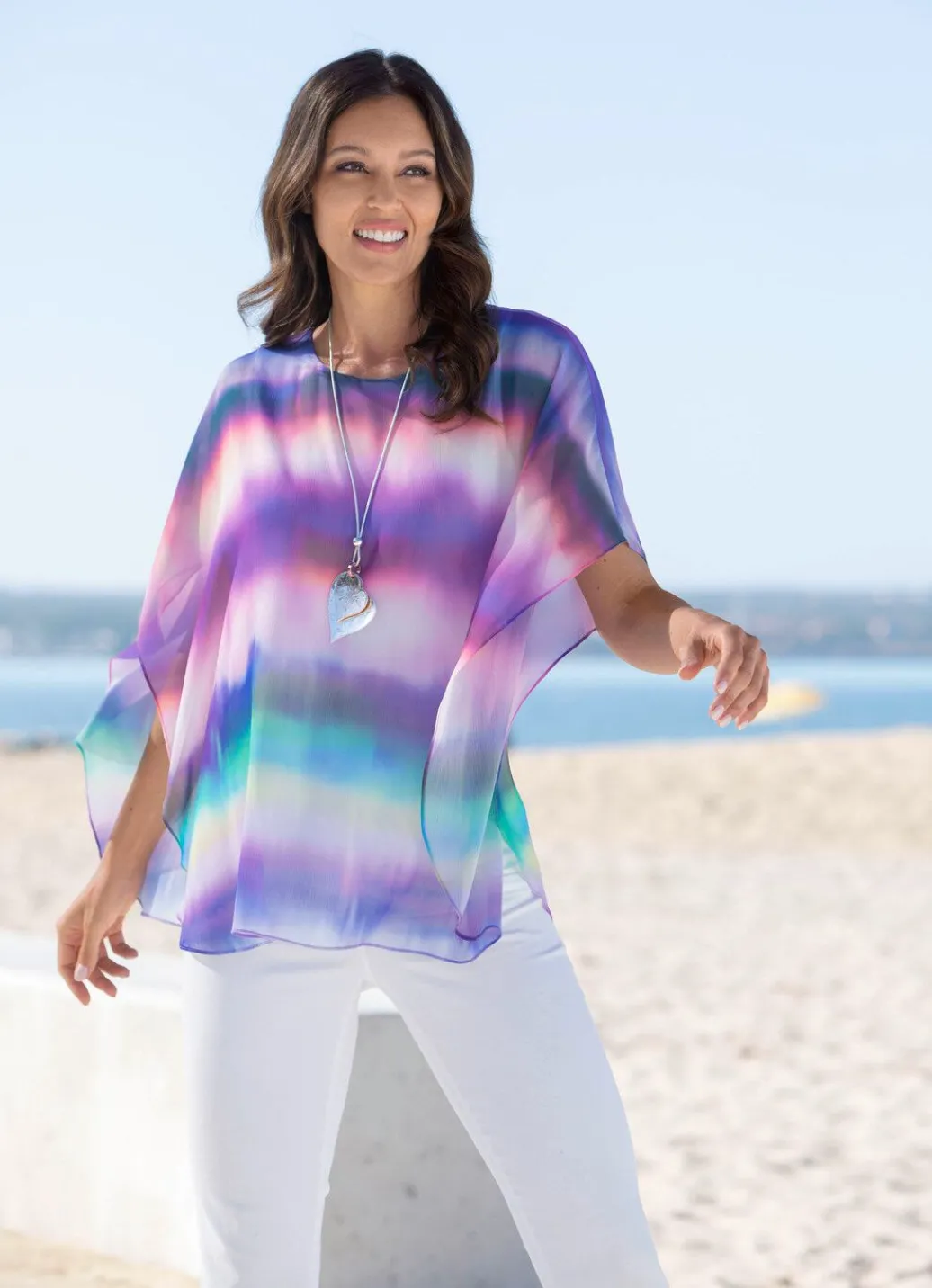 Damen Mona Tuniken<Poncho-Tunika in