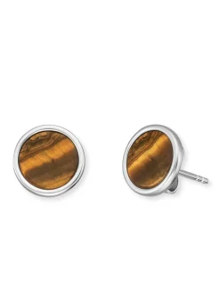 Sale Powerful Stone Ohrstecker mit Tigerauge Damen Ohrschmuck
