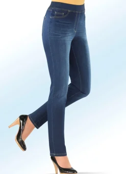 Damen Mona Schlupfhosen|Lange Hosen<Power-Stretch-Jeans in Schlupfform