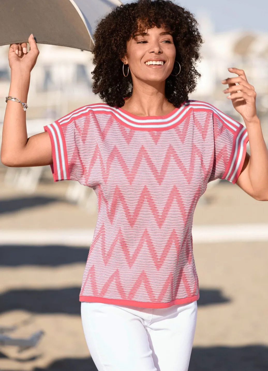Damen Mona Pullover<Pulli in edlem Strukturmix