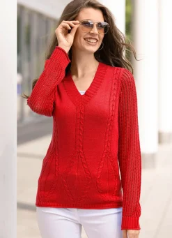 Damen Mona Pullover|Basics<Pullover aus Bändchengarn