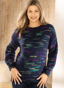 Damen Mona Pullover<Pullover aus Effektgarn