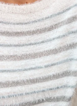 Damen Mona Abendmode|Pullover<Pullover aus haarigem Effektgarn mit Glitzer