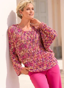 Damen Mona Pullover<Pullover aus hochwertigem Bändchengarn