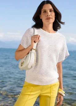 Damen Mona Pullover|Basics<Pullover in dekorativem Dessin