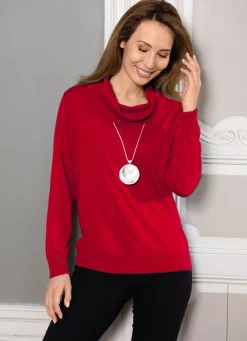 Damen Mona Basics|Pullover<Pullover in Feinstrick mit Schurwolle