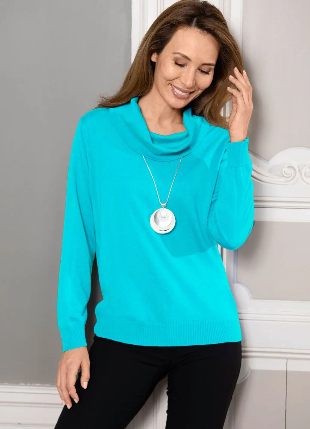 Damen Mona Basics|Pullover<Pullover in Feinstrick mit Schurwolle