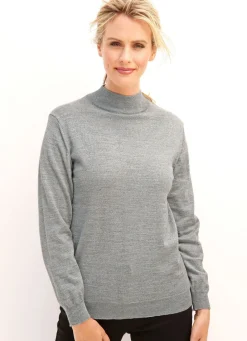 Damen Mona Pullover|Basics<Pullover in Feinstrick mit Schurwolle