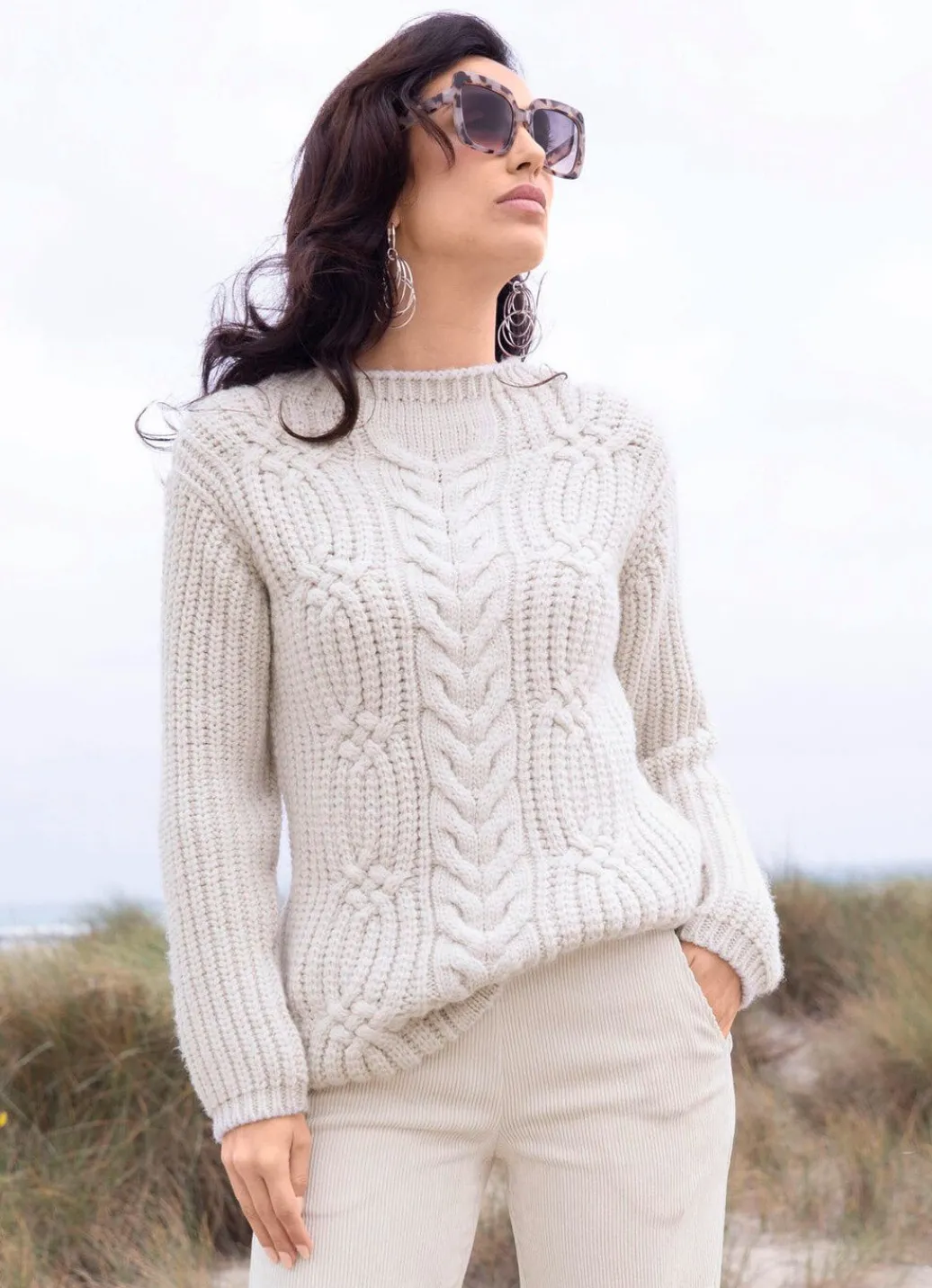 Damen Mona Pullover|Basics<Pullover in flauschig weichem Grobstrick