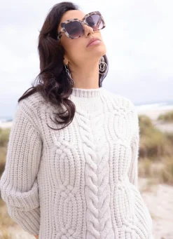 Damen Mona Pullover|Basics<Pullover in flauschig weichem Grobstrick