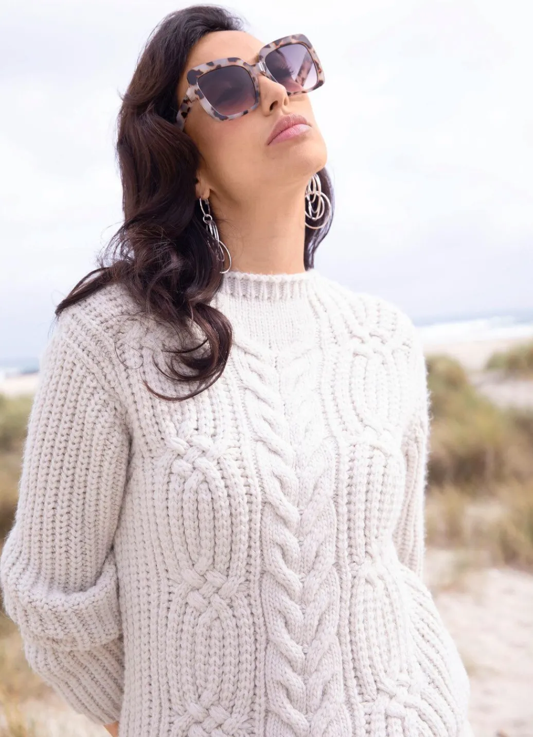 Damen Mona Pullover|Basics<Pullover in flauschig weichem Grobstrick