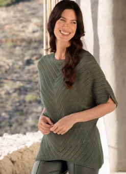 Damen Mona Basics|Pullover<Pullover in Fledermausform
