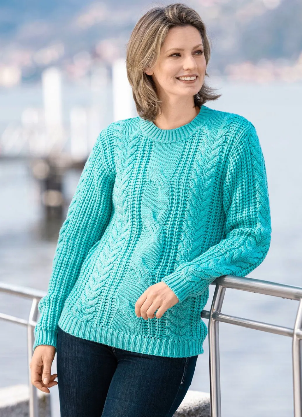 Damen Mona Pullover|Basics<Pullover in Grobstrick