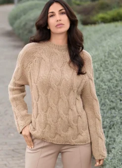 Damen Mona Basics|Pullover<Pullover in Grobstrick