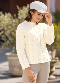 Damen Mona Basics|Pullover<Pullover in Grobstrick
