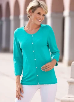 Damen Mona Basics|Pullover<Pullover in Jackenoptik
