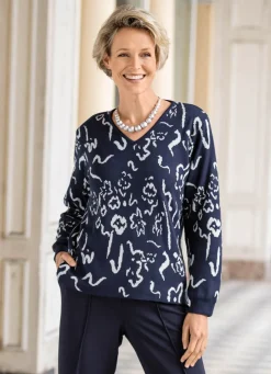 Damen Mona Pullover|Abendmode<Pullover in Jacquard-Dessin