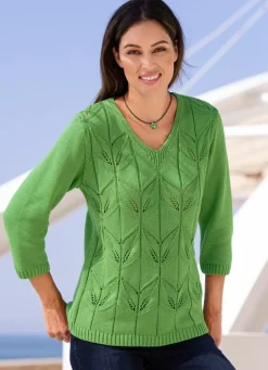 Damen Mona Basics|Pullover<Pullover in Mustermix