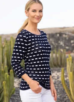 Damen Mona Pullover<Pullover in Mustermix