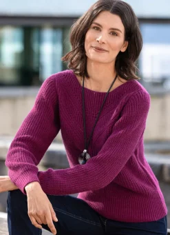 Damen Mona Pullover|Basics<Pullover in Perlfang